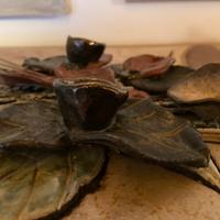 Piastra quadro placca in ceramica vintage