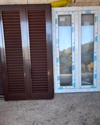 finestra e persiana in pvc