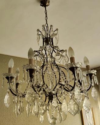 Coppia Lampadari stile classico + 4 applique