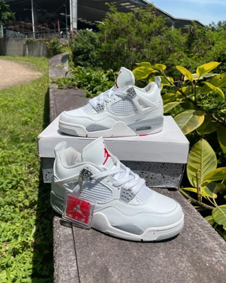 Air Jordan 4 Oreo, grigio/bianco  44