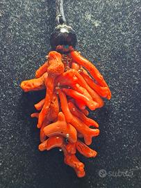 collana ciuffo corallo