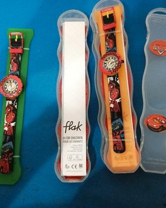 2 orologi per bambini flik flak personaggio cars 