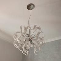 Lampadario moderno+2 abat-jour