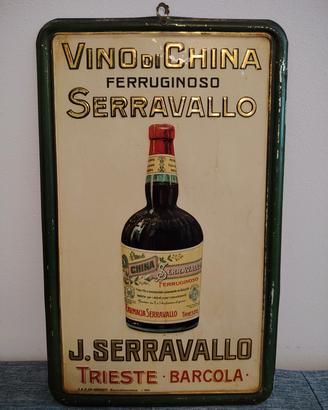 insegna litografata pubblicitaria 