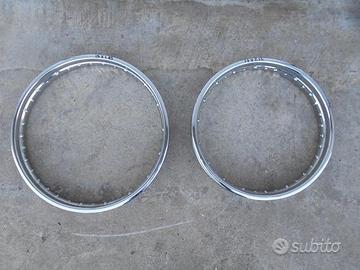 Cerchio ruota cromata 17/19 moto
