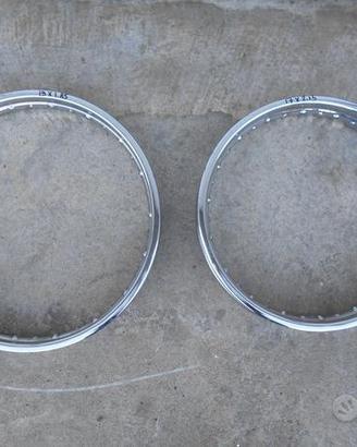 Cerchio ruota cromata 17/19 moto