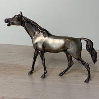 Statuetta Cavallo in bronzo h18cm su quattro zampe