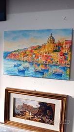 Stampa di Procida su tela