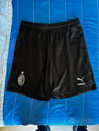 Pantaloncini Shorts Calcio Ac Milan Pleasures Neri