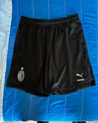 Pantaloncini Shorts Calcio Ac Milan Pleasures Neri