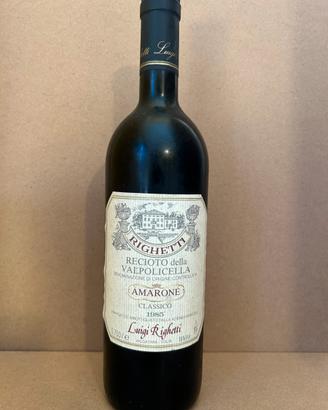 AMARONE RECIOTO VALPOLICELLA ANNATA 1985