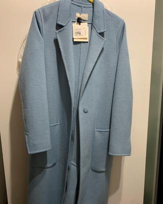 Cappotto Donna Nuovo in Panno Azzurro