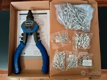 Rivettatrice WORKPRO con rivetti assorti