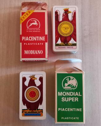 2 Mazzi Carte Piacentine Modiano Anni '80/90