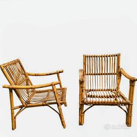 poltroncina bambù vintage e design 