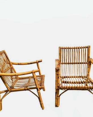 poltroncina bambù vintage e design 