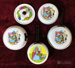 Pentole tegami giocattolo pentoline Anni '80