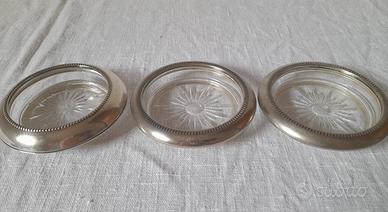 Tre sottobicchieri da collezione anni '50