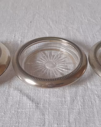 Tre sottobicchieri da collezione anni '50