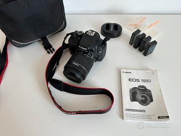 Reflex Canon 100D full HD touch obiettivo 18x55