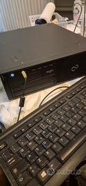 coppia pc desktop fujitsu completi (monitor+tastie