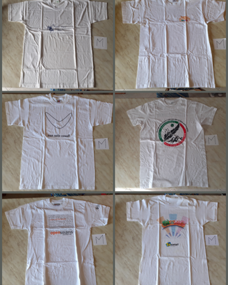 6 Magliette T-Shirt di cotone taglia M anni 2000