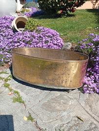 Fioriera grande in ottone massiccio 