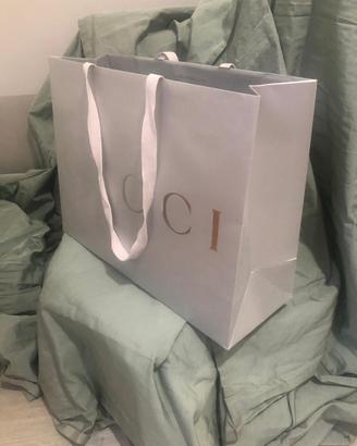 Busta carta Gucci argento perlato