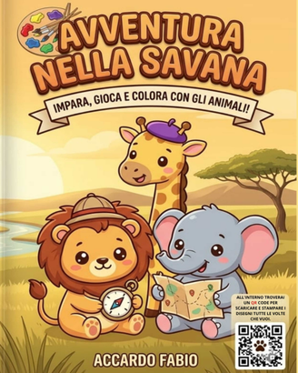 "Libro da colorare per bambini 3-6 anni con QR