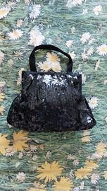 Borsetta nera da sera anni ’20 con paillettes
