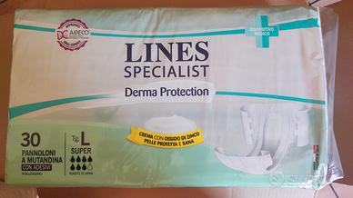 4 confez.Pannoloni Lines Derma Protection Taglia L