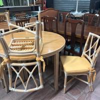Set tavolo con 4sedie rattan vintage  Mcguire/levi