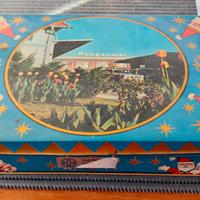 Scatola natalizia in metallo Lazzaroni anni 70