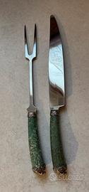 Coltello e forchetta DelTin   in pietra