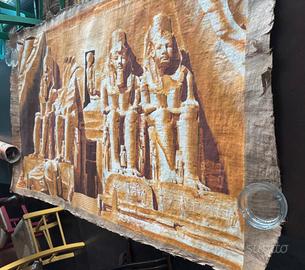 Imponente papiro egiziano tempio di adu simbel