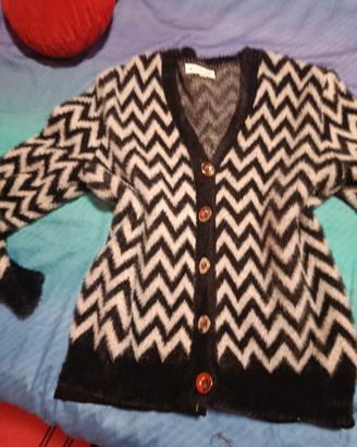 cardigan zebrato Taglia M