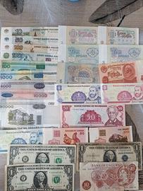 banconote dollaro rublo Bielorussia  sterlina