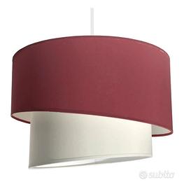 lampadario rosso Leroy Merlin sbieco diam 38
