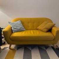 Divano due posti senape