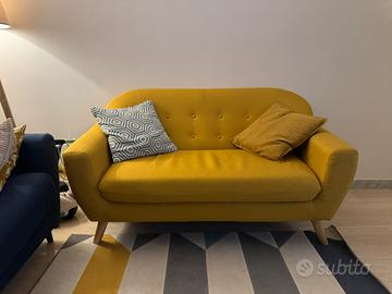 Divano due posti senape