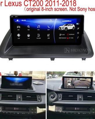 Navigatore android lexus ct touch hd dal 2011