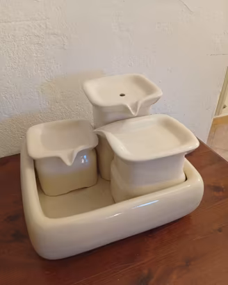 Fontanella gatto in ceramica senza filtri