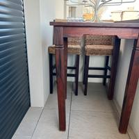 TAVOLO ALTO + 2 SGABELLI