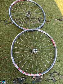 Cerchi da bici corsa in alluminio miche misura 28