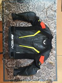 giacca moto 46 mtech uomo in pelle 