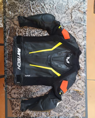 giacca moto 46 mtech uomo in pelle 