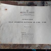 istruzioni locomotiva E626 E636 Ferrovie dello Sta