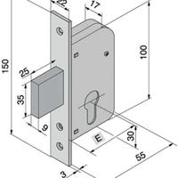 SERRATURA CANCELLI INFILARE WELKA 063.30 NUOVA