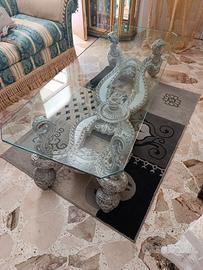 tavoli in vetro stile barocco 