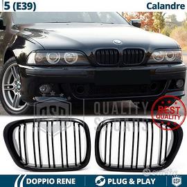 GRIGLIE Doppio Rene per BMW Serie 5 E39 Nero Lucid